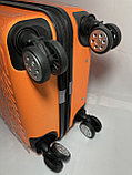 Средний пластиковый дорожный чемодан на 4-х колёсах "Longstar'. Высота 65 см, ширина 41 см, глубина 24 см., фото 6