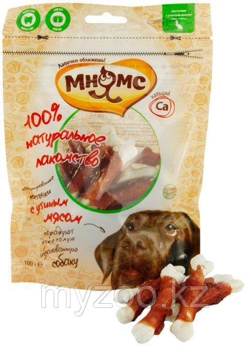 Мнямс кальцинированные косточки для собак с утиным мясом ,100 гр - фото 1 - id-p106931837