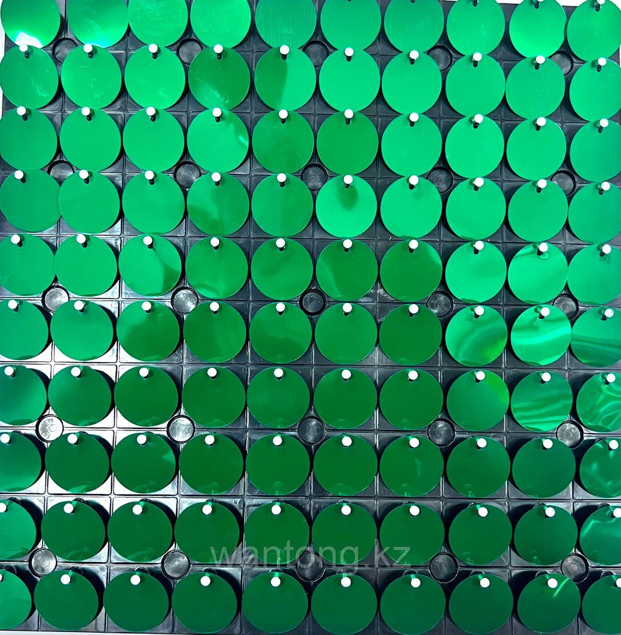 Пайетки для фотозоны (зелёный) 30*30 см