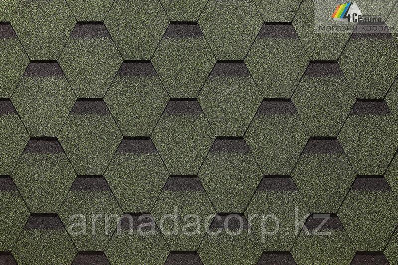 Мягкая кровля Docke Standart Сота Зеленый