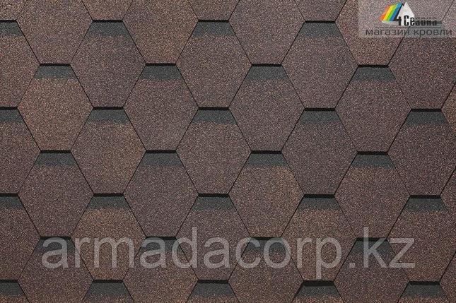 Мягкая кровля Docke Standart Сота Коричневый, фото 1