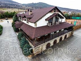 Мягкая кровля Docke Standart Сота Коричневый, фото 3