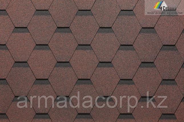 Мягкая кровля Docke Standart Сота Красный, фото 1