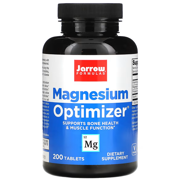 Магний, В6, калий, Magnesium Optimizer, 200 таблеток, Jarrow Formulas - фото 1 - id-p106934682