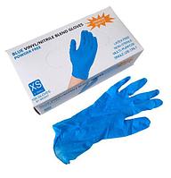 Перчатки XS 100шт винило-нитрил Blend Gloves голубые