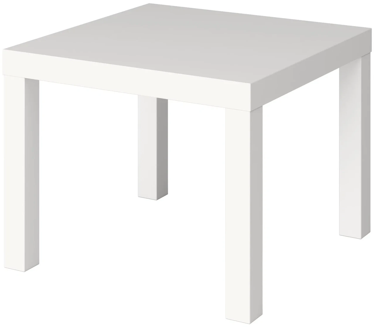 Лайк стол журнальный / придиванный 55х55 см, цвет Белый