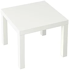 Лайк стол журнальный / придиванный 55х55 см, цвет Белый, фото 2