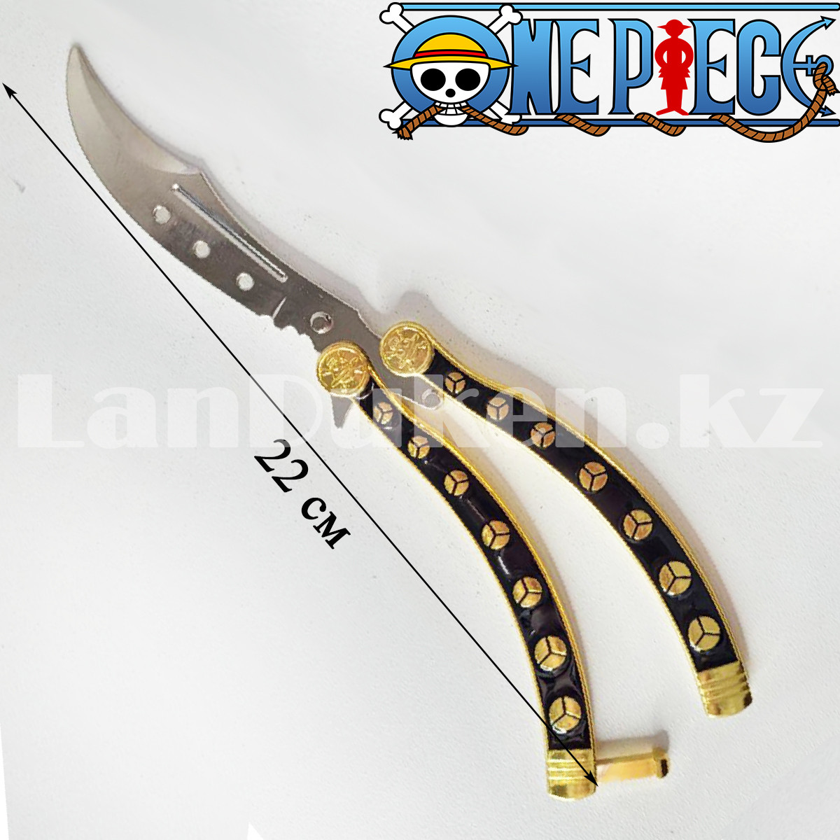Декоративный нож бабочка Уанпис Onepiece 22 см черный - фото 2 - id-p106938030