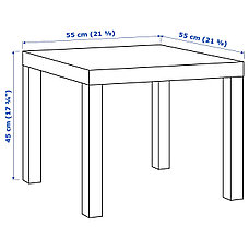 Лайк стол журнальный / придиванный 55х55 см, цвет Дуб темный, фото 3