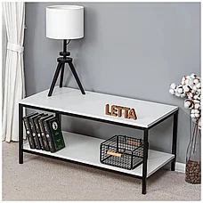 Столик журнальный Letta Frame, ДхШ: 90 х 45 см, толщина столешницы: 1.6 см, белое тиснение, фото 3