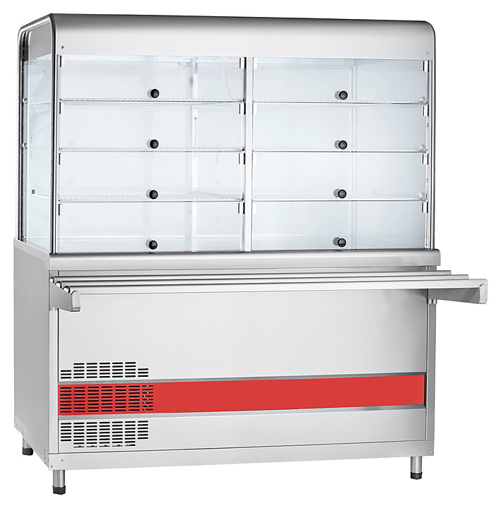 Прилавок-витрина Abat ПВВ(Н)-70КМ-С-01-НШ