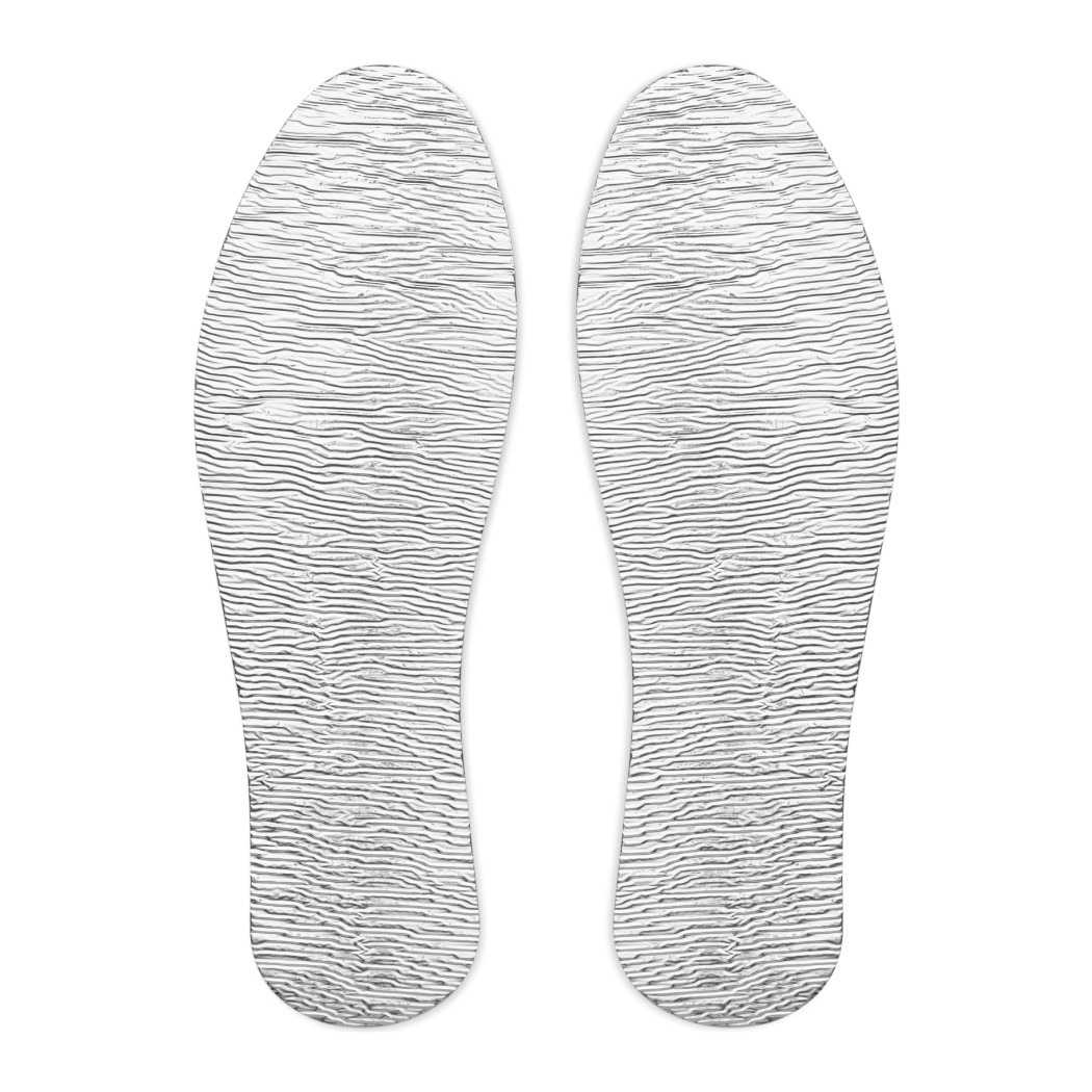 Стельки для обуви зимние Штрих из войлока, латекса и фольги (3 слоя) - фото 1 - id-p106947267