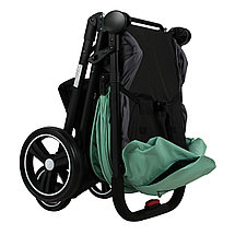 Прогулочная коляска Indigo "Assana", серый-зеленеый. Свободная регулировка спинки, регулируемая подножка,, фото 2