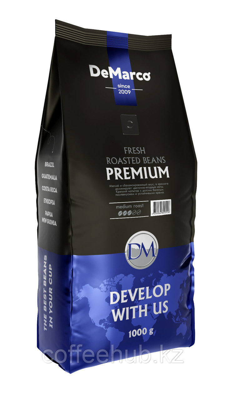 Кофе в зернах DeMarco Fresh Roast Premium (1000 гр.)