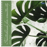 Скетчбук 210x210мм, 60л,"Тропические листья" - фото 1 - id-p106957508