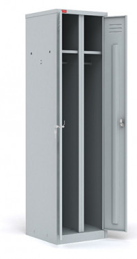 Двухсекционный металлический шкаф для одежды ШРМ-АК - фото 2 - id-p106957713