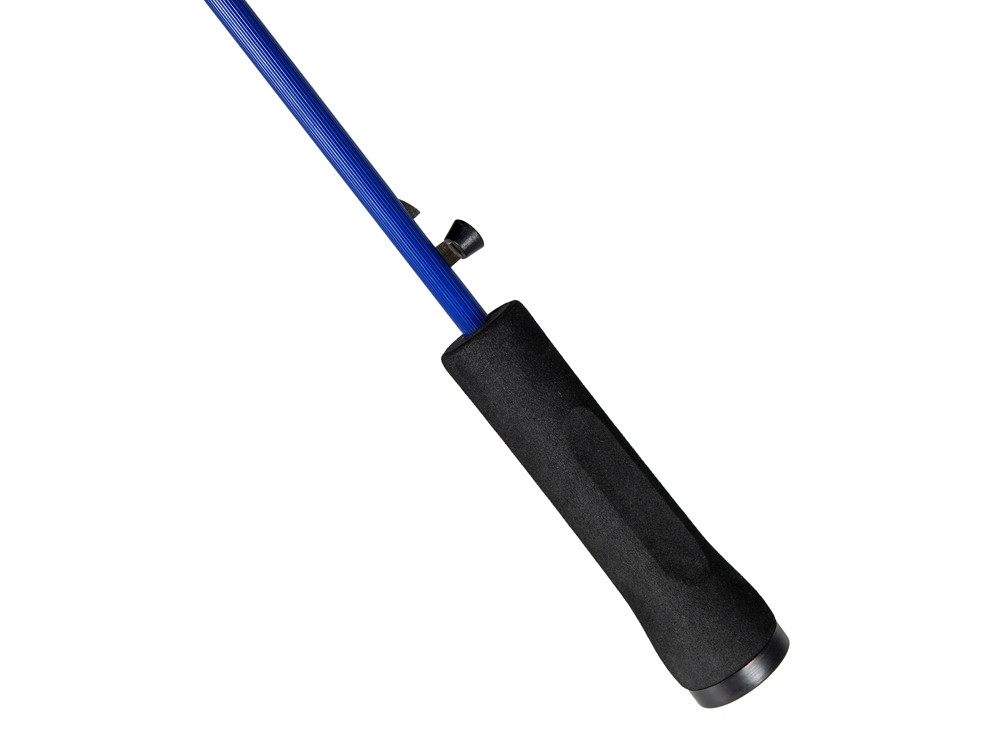 Зонт-трость 1084 Colorline с цветными спицами и куполом из переработанного пластика, черный/синий - фото 5 - id-p106286699