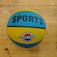 Баскетбольный мяч "Sports". Official Basket Ball. Size 7. Желто-голубой.