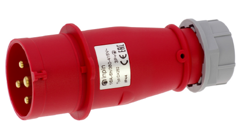 CA252 INPIN Вилка кабельная 16A/400V/3P+E/IP44