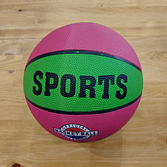 Баскетбольный мяч "Sports". Official Basket Ball. Size 7. Зелено-розовый.
