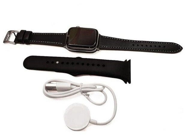 Смарт-часы Smart Watch Hermes DT1 MAX 8 45 мм 2 ремешка черные - фото 5 - id-p106966160