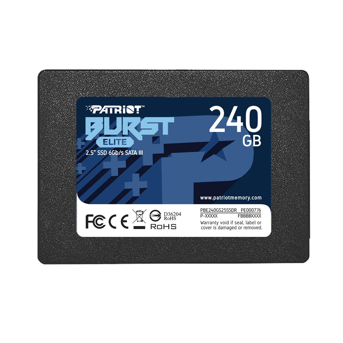 Твердотельный накопитель SSD Patriot Burst Elite 240GB SATA - фото 1 - id-p106966644
