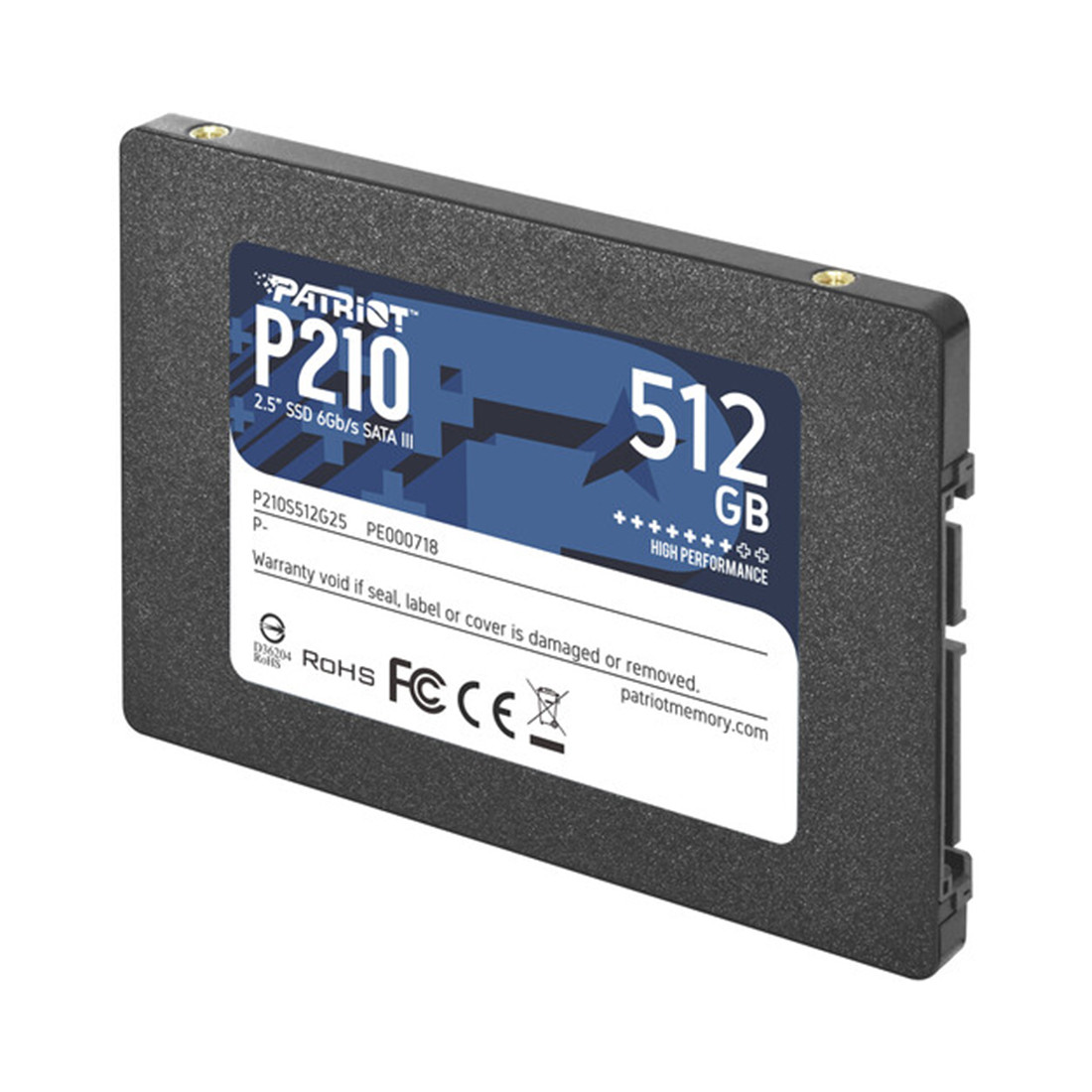 Твердотельный накопитель SSD Patriot P210 512GB SATA - фото 3 - id-p106966647