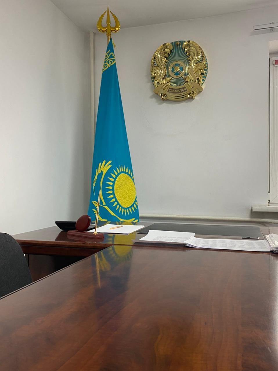 Герб Республики Казахстан, диаметр 0,5 м, "QAZAQSTAN" - фото 2 - id-p97199324