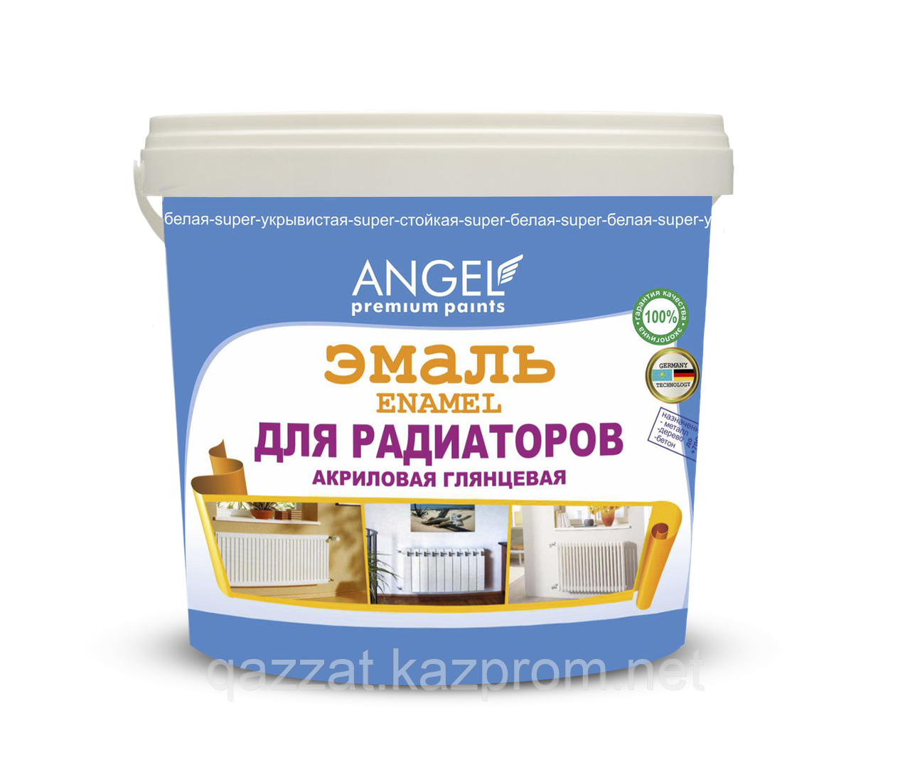 Эмаль акриловая глянцевая для радиаторов  "Angel" ENAMEL 0,7 кг
