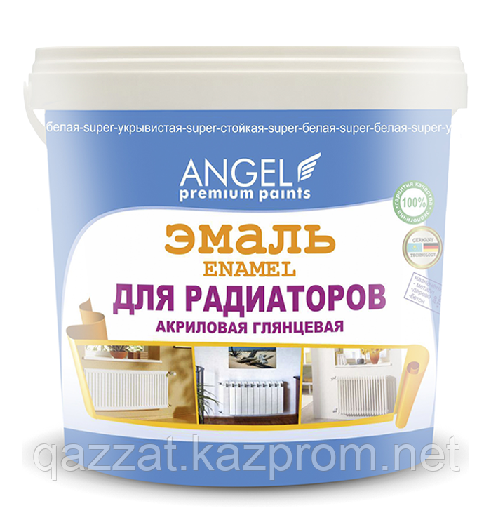 Эмаль акриловая глянцевая для радиаторов  "Angel" ENAMEL 0,85 кг