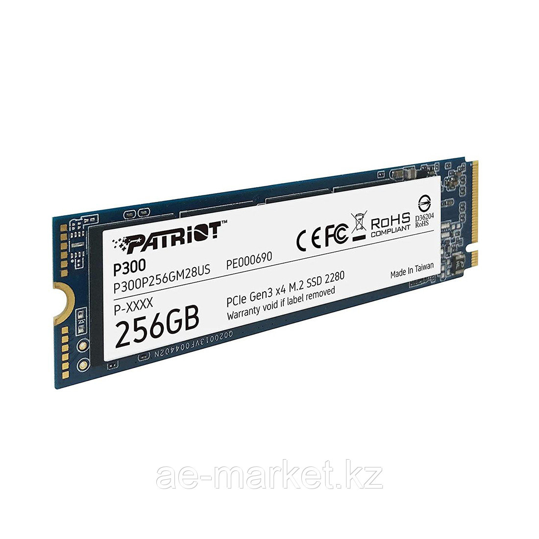 Твердотельный накопитель SSD Patriot P300 256GB M.2 NVMe PCIe 3.0x4, фото 1