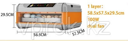 Инкубатор программируемый автоматический на 64 яица - фото 2 - id-p106970440