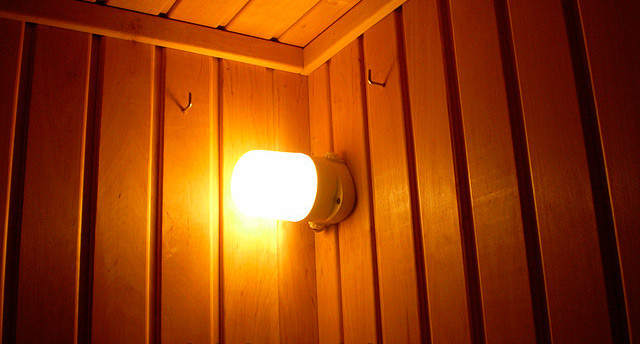 Светильник прямой для финской сауны (керамический) - фото 4 - id-p106970540