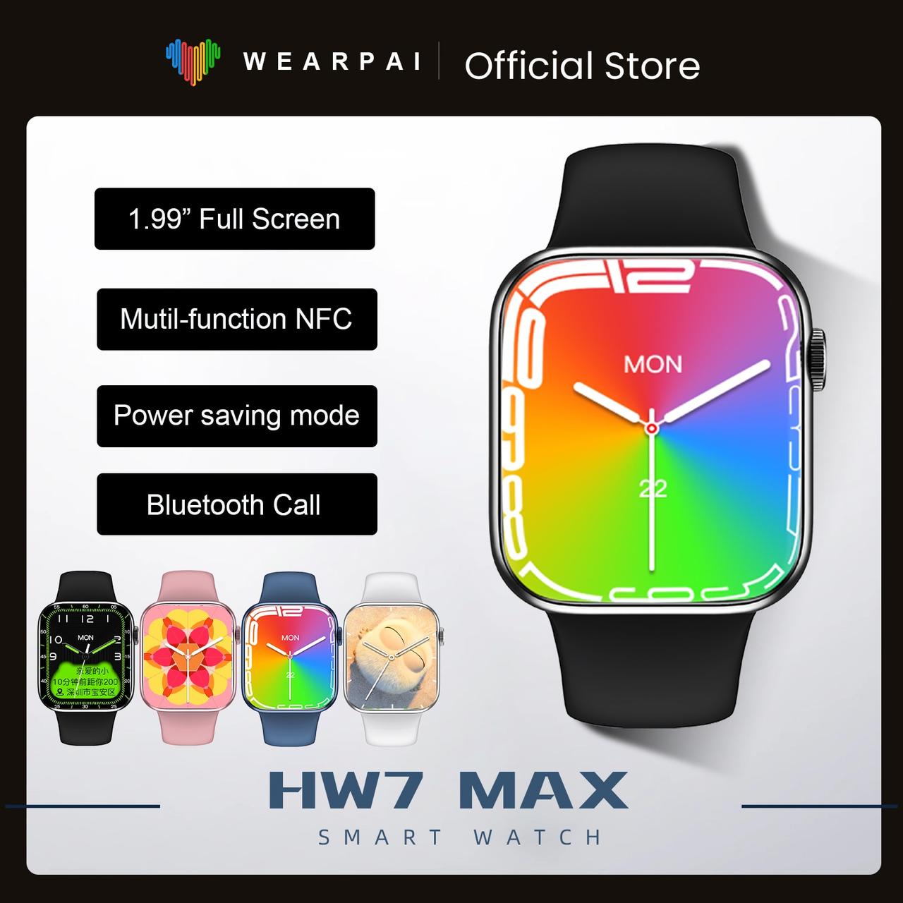 Смарт-часы Smart Watch HW7 Max 4 цвета - фото 2 - id-p106966150