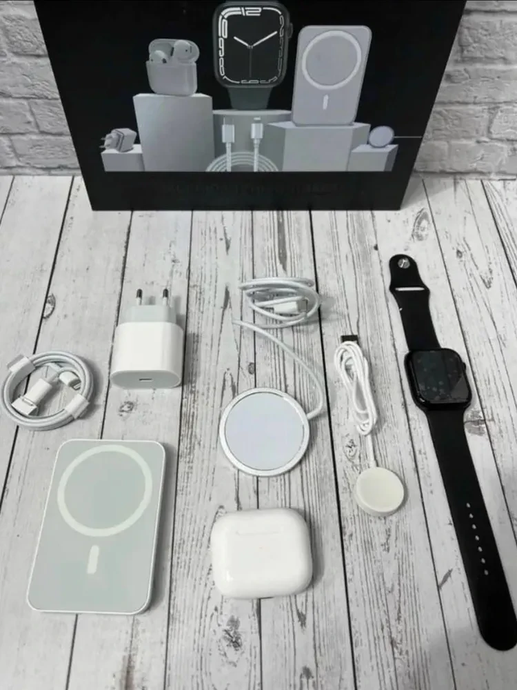 Смарт-часы 5 в 1 Smart Watch 5 расцветок + AirPods + зарядка + Power Bank