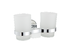 Стакан для зубной щетки стеклянный двойной P2908