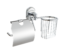 Туалетный бумагодержатель с освежителем P2903-1 Хром