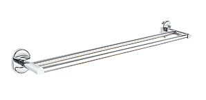 Вешалка для полотенца, двойная, хром P2909