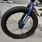 Легкий детский двухколесный велосипед "Prego" 16" колеса с боковыми поддерживающими колесами. Синий., фото 5