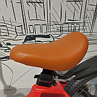 Легкий детский двухколесный велосипед "Prego" 16" колеса с боковыми поддерживающими колесами. Красный., фото 9