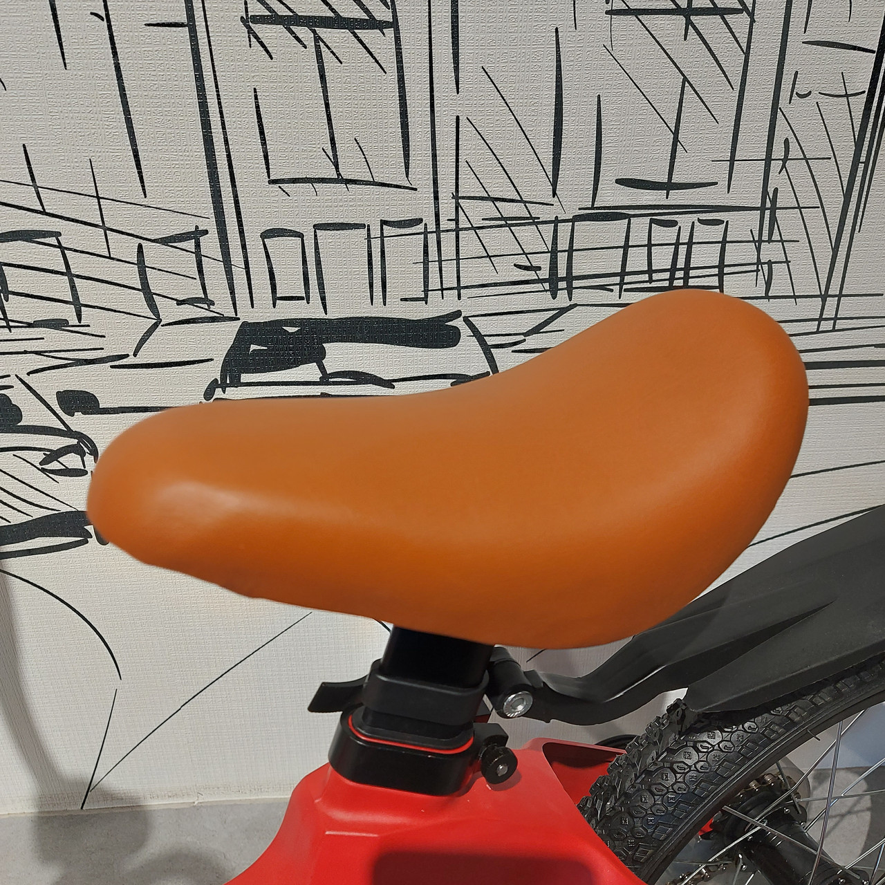 Легкий детский двухколесный велосипед "Prego" 16" колеса с боковыми поддерживающими колесами. Красный. - фото 9 - id-p106971255
