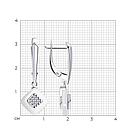 Серьги из серебра с керамическими вставками и фианитами Diamant 94-121-01270-2 серебро с родием, фото 5