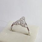Серьги из серебра с фианитами Aquamarine 68117А.5, фото 3