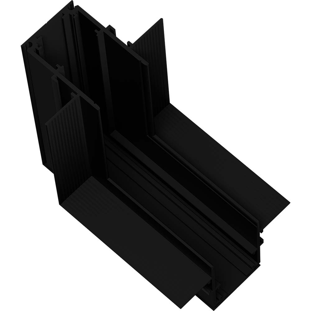 Алюминиевый профиль для магнитного S/A Black Dikey L Connector (TEKLED)  169-03752, фото 1