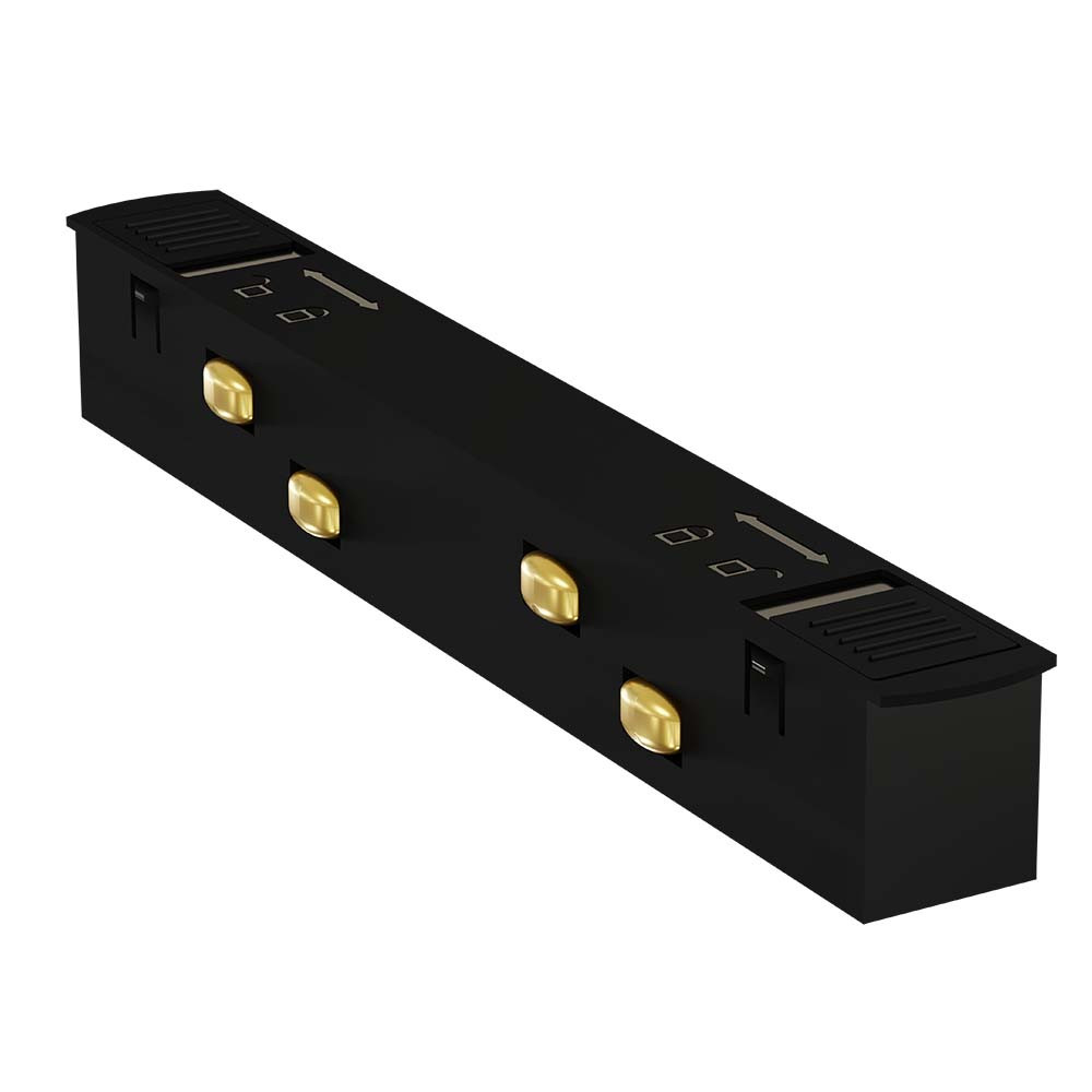 Алюминиевый профиль для магнитного прямого черного разъема (TEKLED) 169-03760, фото 1