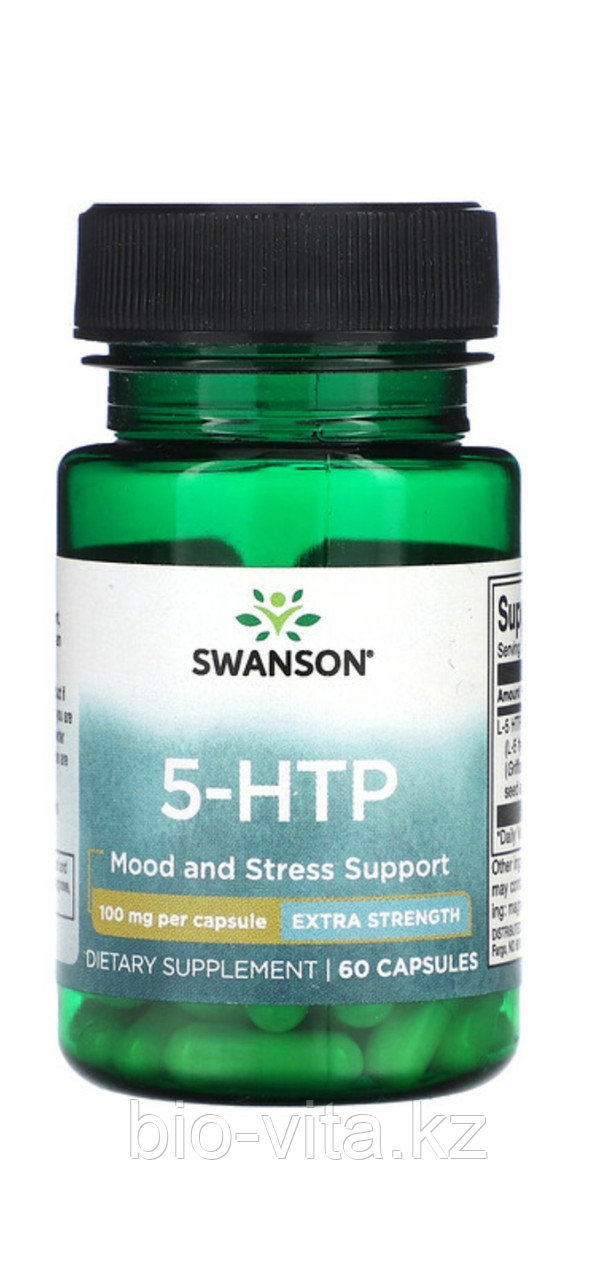 5 HTP  100 мг, 60 капсул. Триптофан Гриффония. Swanson