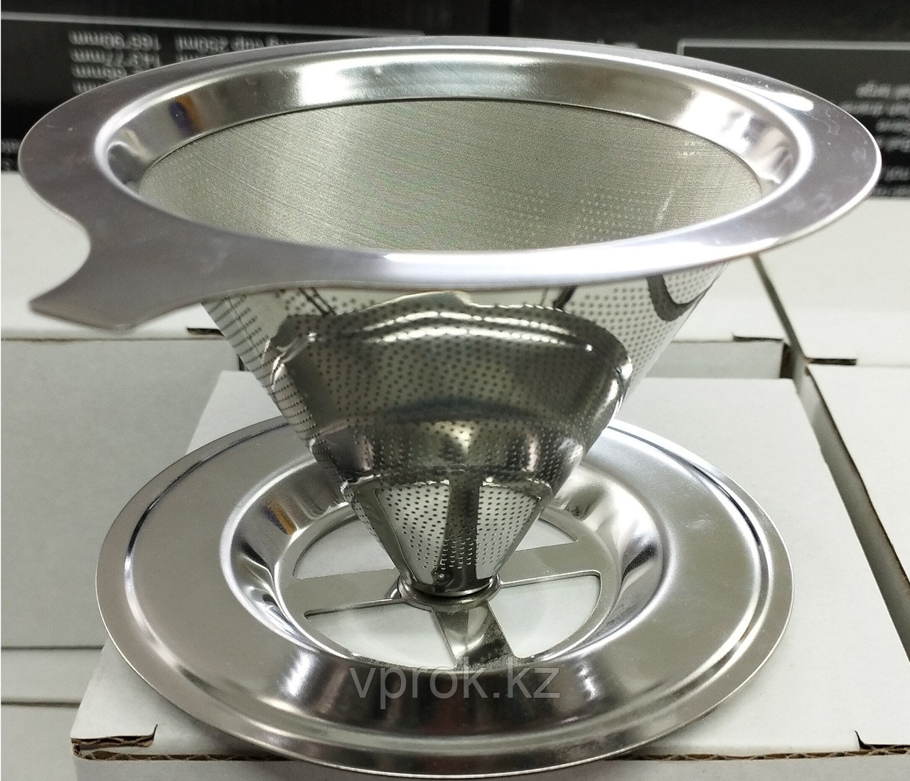 Воронка-дриппер фильтр для заваривания кофе, 12×8 см - фото 1 - id-p106978305