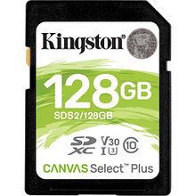 Карта памяти SD Kingston Canvas Select Plus 128GB SDS2/128GB UHS-I R100 V30