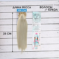 Волосы - тресс для кукол «Прямые» длина волос: 25 см, ширина: 100 см, цвет № 88
