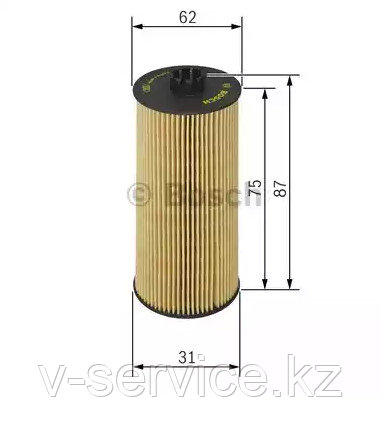 Фильтр масляный BOSCH F 026 407 015(OX173D), фото 1